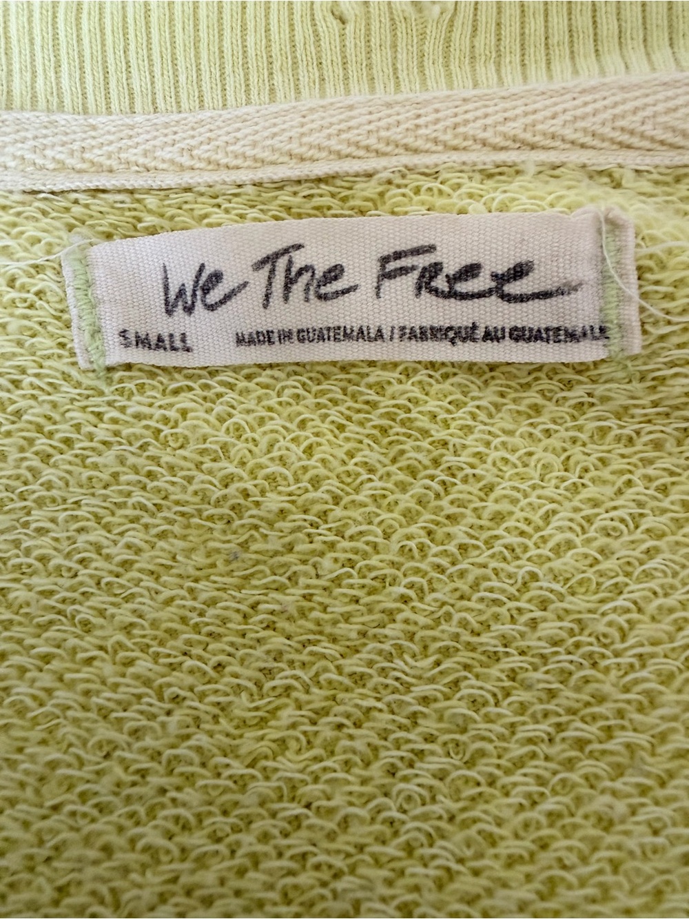 We The Free Camden Sweatshirt - yellow (small) - Picture 2 of 3